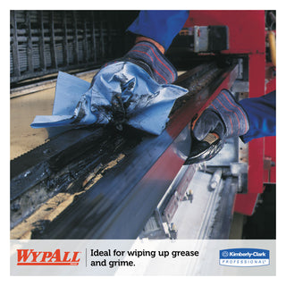 WypAll® L40 Cleaning Wipes, Blue, 12 Packs of 56 (KIM05776)