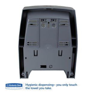 Kimberly-Clark Professional Sanitouch Hard Roll Towel Dispenser, 12.63 x 10.2 x 16.13, Smoke (KCC09996)