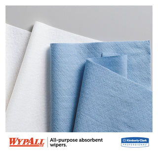 WypAll® L40 Cleaning Wipes, Blue, 12 Packs of 56 (KIM05776)