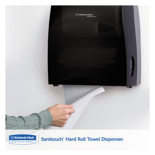 Kimberly-Clark Professional Sanitouch Hard Roll Towel Dispenser, 12.63 x 10.2 x 16.13, Smoke (KCC09996)