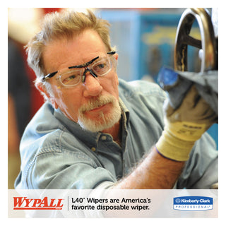 WypAll® L40 Cleaning Wipes, Blue, 12 Packs of 56 (KIM05776)
