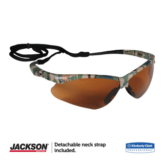 KleenGuard™ Nemesis Safety Glasses, Camo Frame, Bronze Lens (KCC19644)