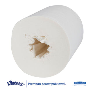 Kleenex® Premiere Center-Pull Towels, Perforated, 1-Ply, 8 x 15, White, 250/Roll, 4 Rolls/Carton (01320KIM)