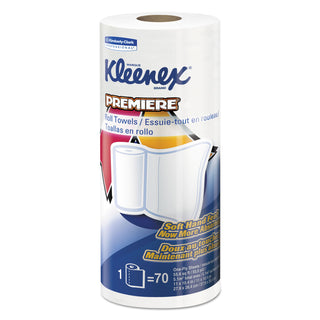 Kleenex® Premiere Kitchen Roll Towels, 1-Ply, 11 x 10.4, White, 70/Roll, 24 Rolls/Carton (KIM13964CT)