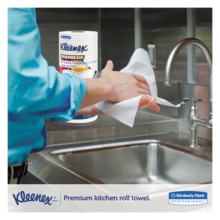 Kleenex® Premiere Kitchen Roll Towels, 1-Ply, 11 x 10.4, White, 70/Roll, 24 Rolls/Carton (KIM13964CT)