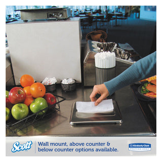 Scott® MegaCartridge Napkins, 1-Ply, 8 2/5 x 6 1/2, White, 875/Pack, 6 Packs/Carton (KIM98908)