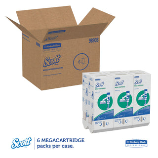 Scott® MegaCartridge Napkins, 1-Ply, 8 2/5 x 6 1/2, White, 875/Pack, 6 Packs/Carton (KIM98908)