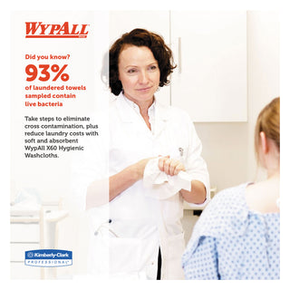 WypAll® X50 Cloths, 1/4 Fold, 12.5 x 10, White, 26/Pack, 32 Packs/Carton (KCC35025)