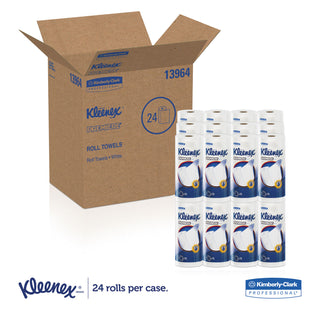 Kleenex® Premiere Kitchen Roll Towels, 1-Ply, 11 x 10.4, White, 70/Roll, 24 Rolls/Carton (KIM13964CT)