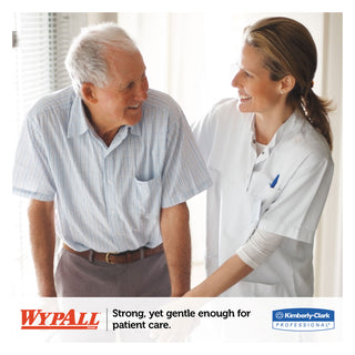 WypAll® X50 Cloths, 1/4 Fold, 12.5 x 10, White, 26/Pack, 32 Packs/Carton (KCC35025)