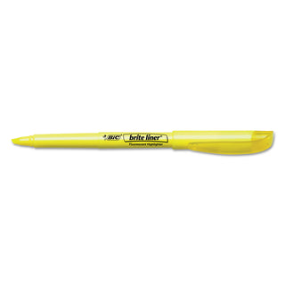 BIC® Brite Liner Highlighter, Chisel Tip, Assorted Colors, 5/Set (BICBLP51WASST)