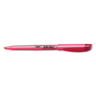 BIC® Brite Liner Highlighter, Chisel Tip, Assorted Colors, 5/Set (BICBLP51WASST)