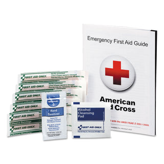 First Aid Only™ First Aid Guide w/Supplies, 9 Pieces (FAOFAE6017)