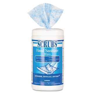 SCRUBS® Hand Sanitizer Wipes, 6 x 8, 85/Can, 6 Cans/Carton (ITW90985) (ITW90985)