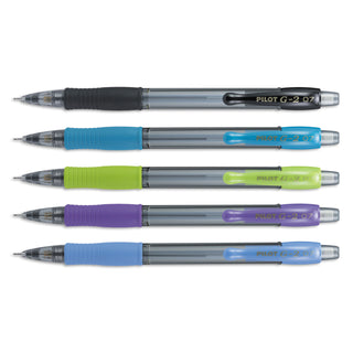 Pilot® G2 Mechanical Pencil, 0.7 mm, HB (#2.5), Black Lead, Assorted Barrel Colors, 5/Pack (PIL31776)