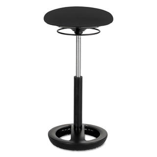 Safco® Twixt Extended-Height Ergonomic Chair, 32" High, Black Fabric (SAF3001BL)