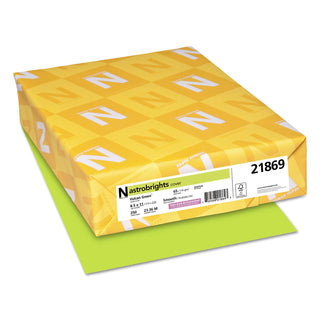 Astrobrights® Color Cardstock, 65 lb, 8.5 x 11, Vulcan Green, 250/Pack (WAU21869)