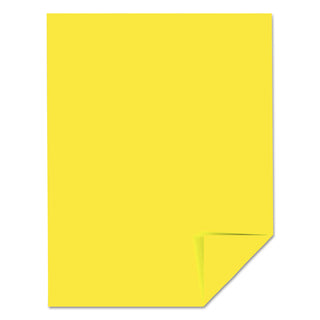 Astrobrights® Color Cardstock, 65 lb, 8.5 x 11, Lift-Off Lemon, 250/Pack (WAU21021)