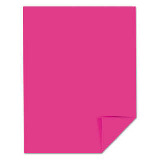 Astrobrights® Color Cardstock, 65 lb, 8.5 x 11, Fireball Fuchsia, 250/Pack (WAU22881)