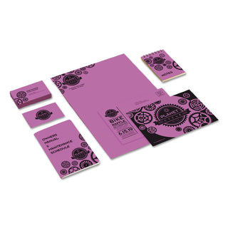 Astrobrights® Color Cardstock, 65 lb, 8.5 x 11, Outrageous Orchid, 250/Pack (WAU21951)