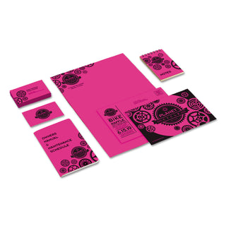 Astrobrights® Color Cardstock, 65 lb, 8.5 x 11, Fireball Fuchsia, 250/Pack (WAU22881)