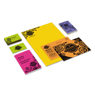 Astrobrights® Color Cardstock -"Happy" Assortment, 65lb, 8.5 x 11, Assorted, 250/Pack (WAU21004)