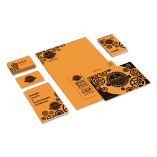 Astrobrights® Color Cardstock, 65 lb, 8.5 x 11, Cosmic Orange, 250/Pack (WAU22851)