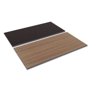 Alera® Reversible Laminate Table Top, Rectangular, 59 3/8w x 29 1/2d, Espresso/Walnut (ALETT6030EW)