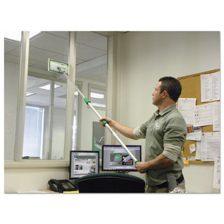 Unger® Indoor Window Cleaning Kit, Aluminum, 72" Extension Pole With 8" Pad Holder (UNGCK053)