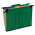 Pendaflex® Hanging Style Personnel Folders, 1/3-Cut Tabs, Center Position, Letter Size, Green (ESSSER2GR)