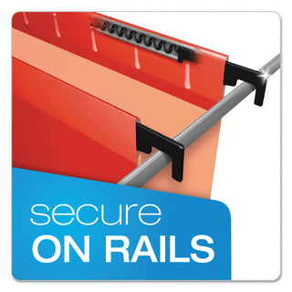 Pendaflex® SureHook Hanging Folders, Letter Size, 1/5-Cut Tab, Red, 20/Box (ESS615215RED)