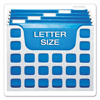 Pendaflex® Desktop File w/Hanging Folders, Letter, Plastic, 12 1/4 x 6 x 9 1/2, Granite (ESS23054)