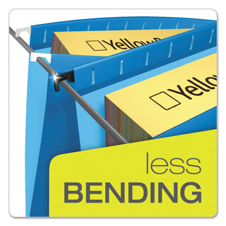 Pendaflex® SureHook Hanging Folders, Letter Size, 1/5-Cut Tab, Blue, 20/Box (ESS615215BLU)