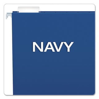 Pendaflex® Colored Hanging Folders, Letter Size, 1/5-Cut Tab, Navy, 25/Box (ESS81615)