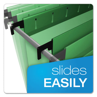 Pendaflex® Poly Laminate Hanging Folders, Letter, 1/5 Tab, Bright Green, 20/Box (ESS615215BGR)