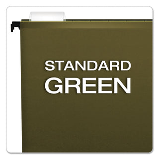 Pendaflex® SureHook Hanging Folders, Letter Size, 1/5-Cut Tab, Standard Green, 20/Box (ESS615215)