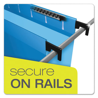 Pendaflex® SureHook Hanging Folders, Letter Size, 1/5-Cut Tab, Blue, 20/Box (ESS615215BLU)