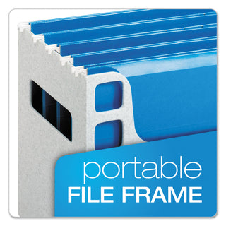 Pendaflex® Desktop File w/Hanging Folders, Letter, Plastic, 12 1/4 x 6 x 9 1/2, Granite (ESS23054)