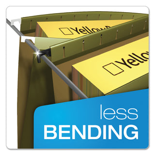 Pendaflex® SureHook Hanging Folders, Letter Size, 1/5-Cut Tab, Standard Green, 20/Box (ESS615215)