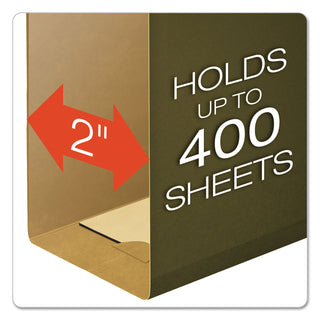 Pendaflex® SureHook Hanging Folders, Letter Size, 1/5-Cut Tab, Standard Green, 20/Box (ESS6152X2)