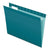 Pendaflex® Colored Reinforced Hanging Folders, Letter Size, 1/5-Cut Tab, Teal, 25/Box (ESS415215TEA)