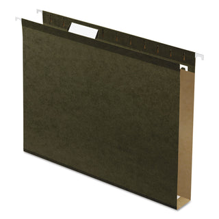 Pendaflex® 1&quot; Capacity Reinforced Hanging File Folder, Kraft, Letter, Standard Green, 25/Bx Cap., 25/Box (ESS4152X1)