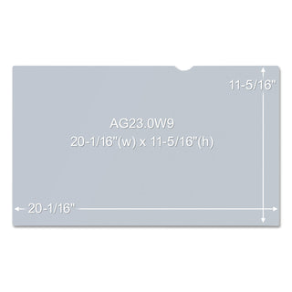 3M™ Antiglare Frameless Filter for 23" Widescreen Monitor, 16:9 Aspect Ratio (MMMAG230W9)