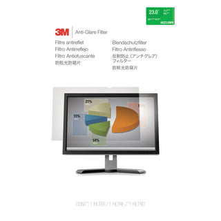 3M™ Antiglare Frameless Filter for 23" Widescreen Monitor, 16:9 Aspect Ratio (MMMAG230W9)