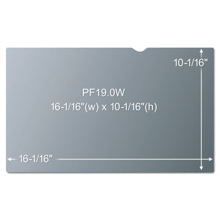3M™ Frameless Blackout Privacy Filter for 19" Widescreen Monitor, 16:10 Aspect Ratio (MMMPF190W1B)