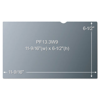 3M™ Frameless Blackout Privacy Filter for 13.3" Widescreen Laptop, 16:9 Aspect Ratio (MMMPF133W9B)