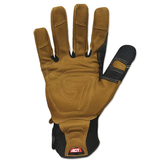 Ironclad Ranchworx Leather Gloves, Black/Tan, Large (IRNRWG204L)