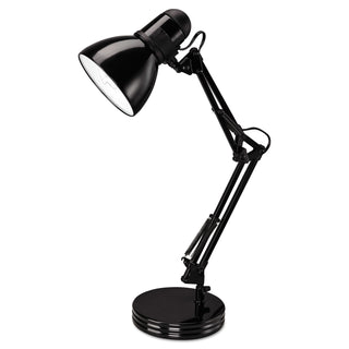 Alera® Architect Desk Lamp, Adjustable Arm, 6.75"w x 11.5"d x 22"h, Black (ALELMP603B)