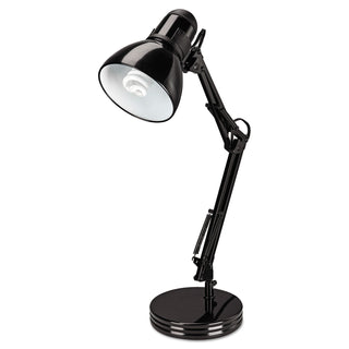 Alera® Architect Desk Lamp, Adjustable Arm, 6.75"w x 11.5"d x 22"h, Black (ALELMP603B)