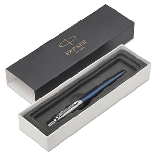 Parker® Jotter Retractable Ballpoint Pen Gift Box, 1mm, Blue Ink, Royal Blue/Chrome Barrel (PAR1953186)